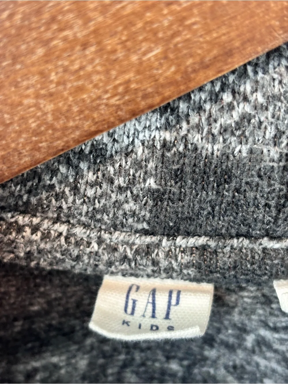 GAP Kids Black & Gray Plaid Zip Hoodie
